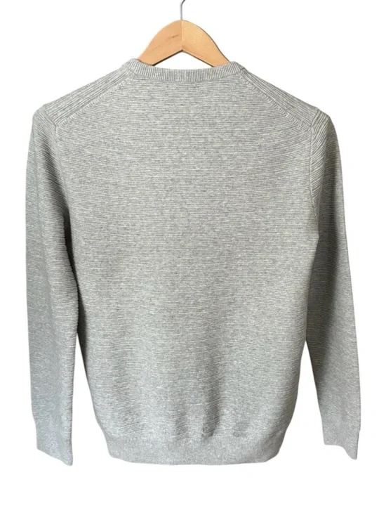 NWT Club Monaco Links Stripe Crew Sweater - Light Grey XS - Picture 3 of 6